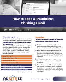 How to Spot a Fraudulent Phishing Email