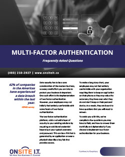 Multi-Factor Authentication